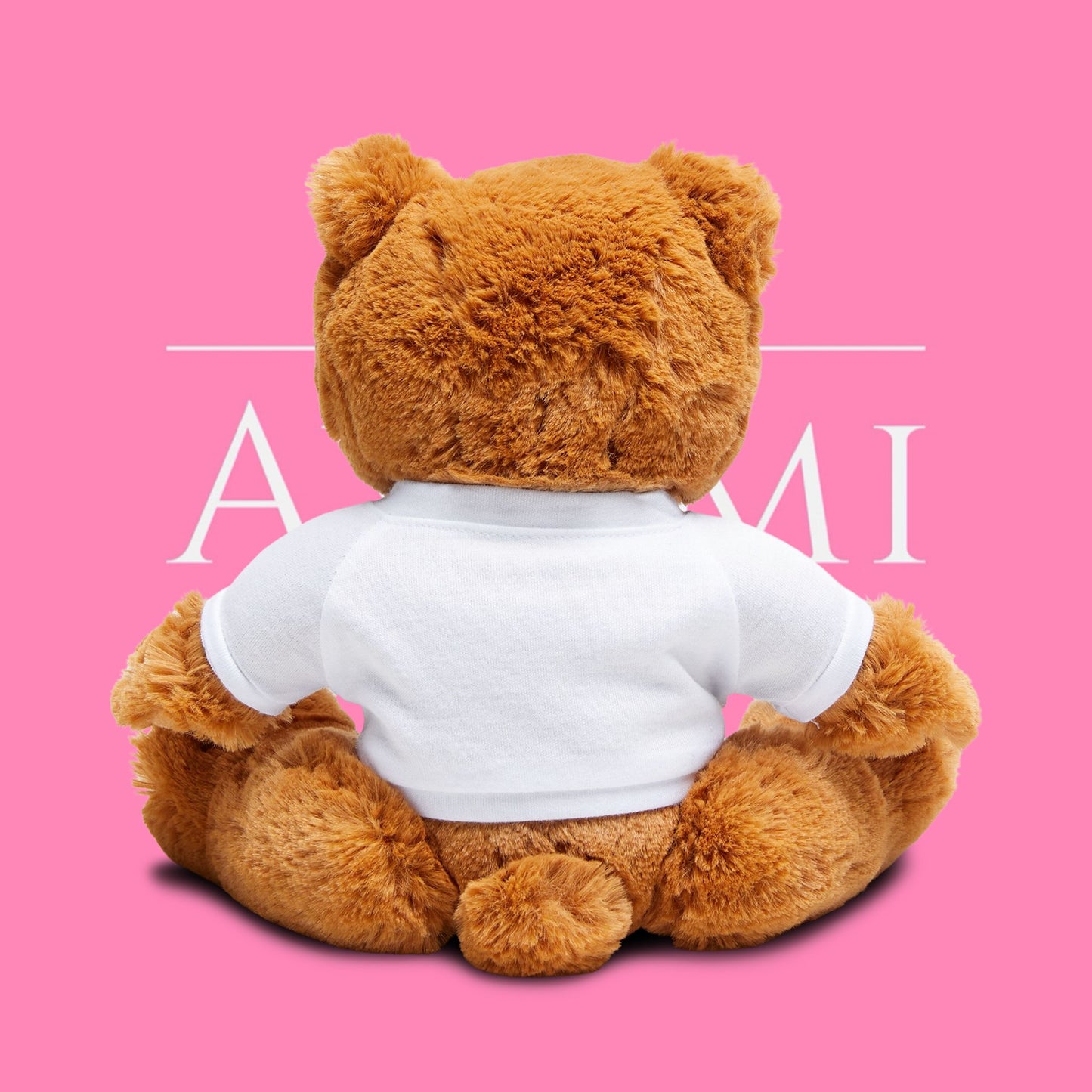 Teddy Bear with Custom T-Shirt, Cute Gift for Kids, Stuffed Animal, Personalized Decor, Birthday Present, Valentine's Day, Baby Shower