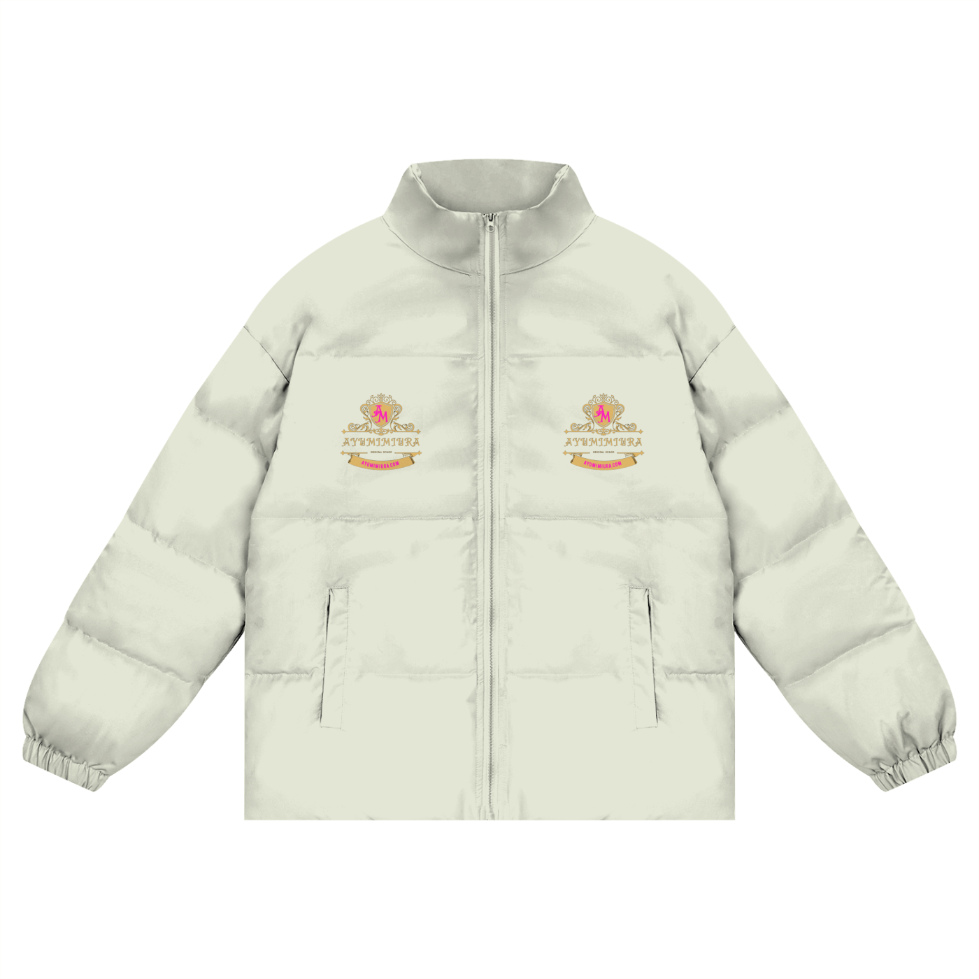 Unisex Zipper Puffer Coat