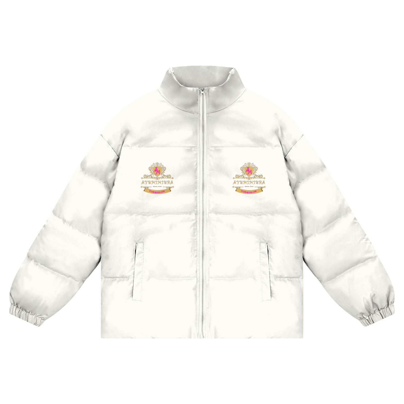 Unisex Zipper Puffer Coat