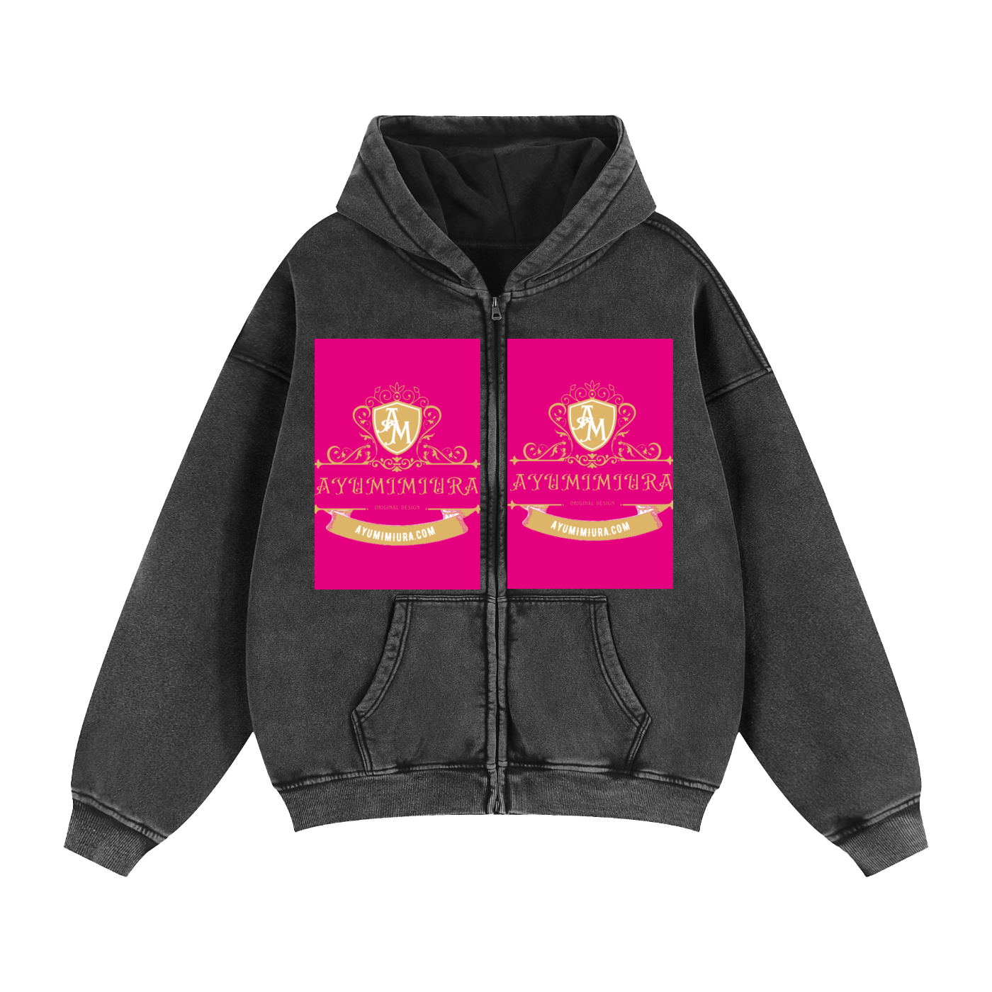 Zip-Through Boxy Hoodie