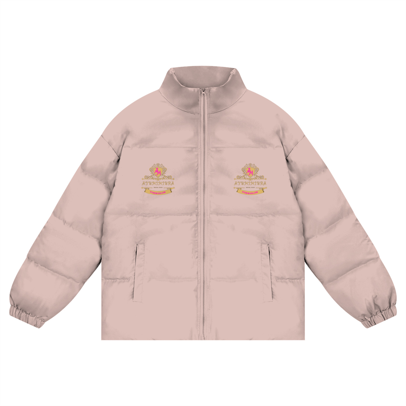 Unisex Zipper Puffer Coat