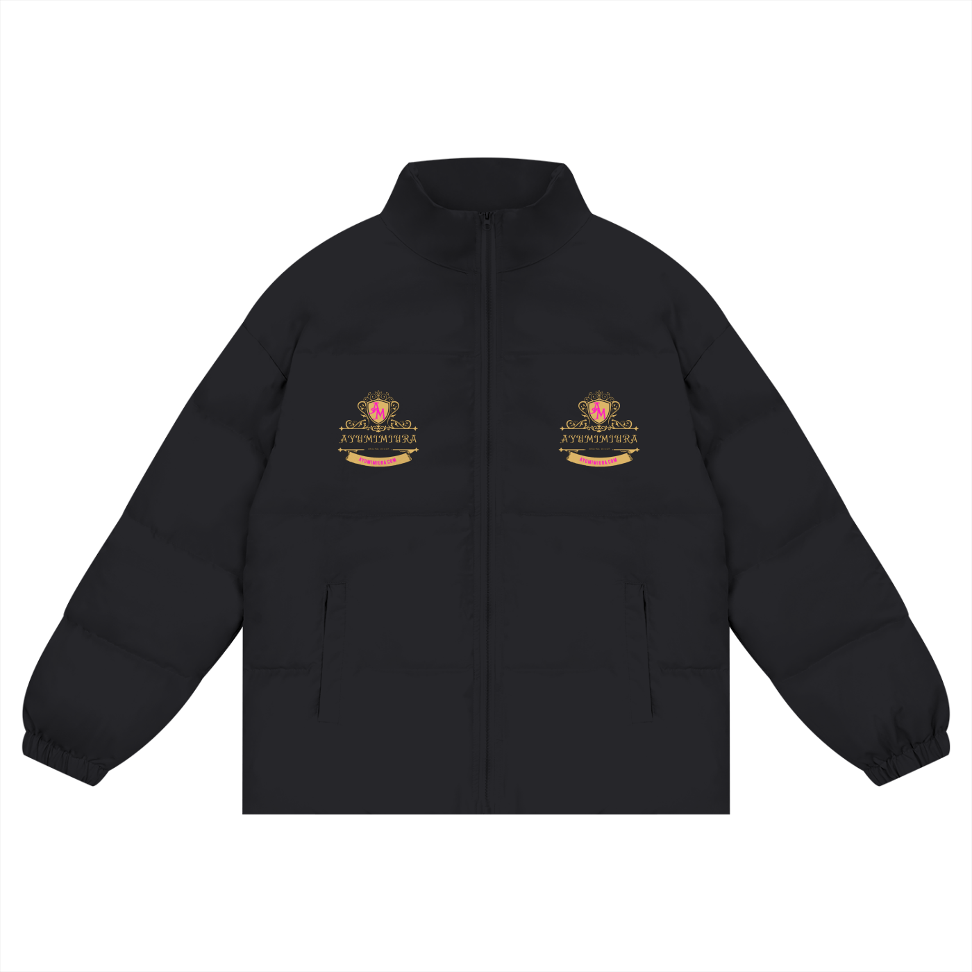 Unisex Zipper Puffer Coat
