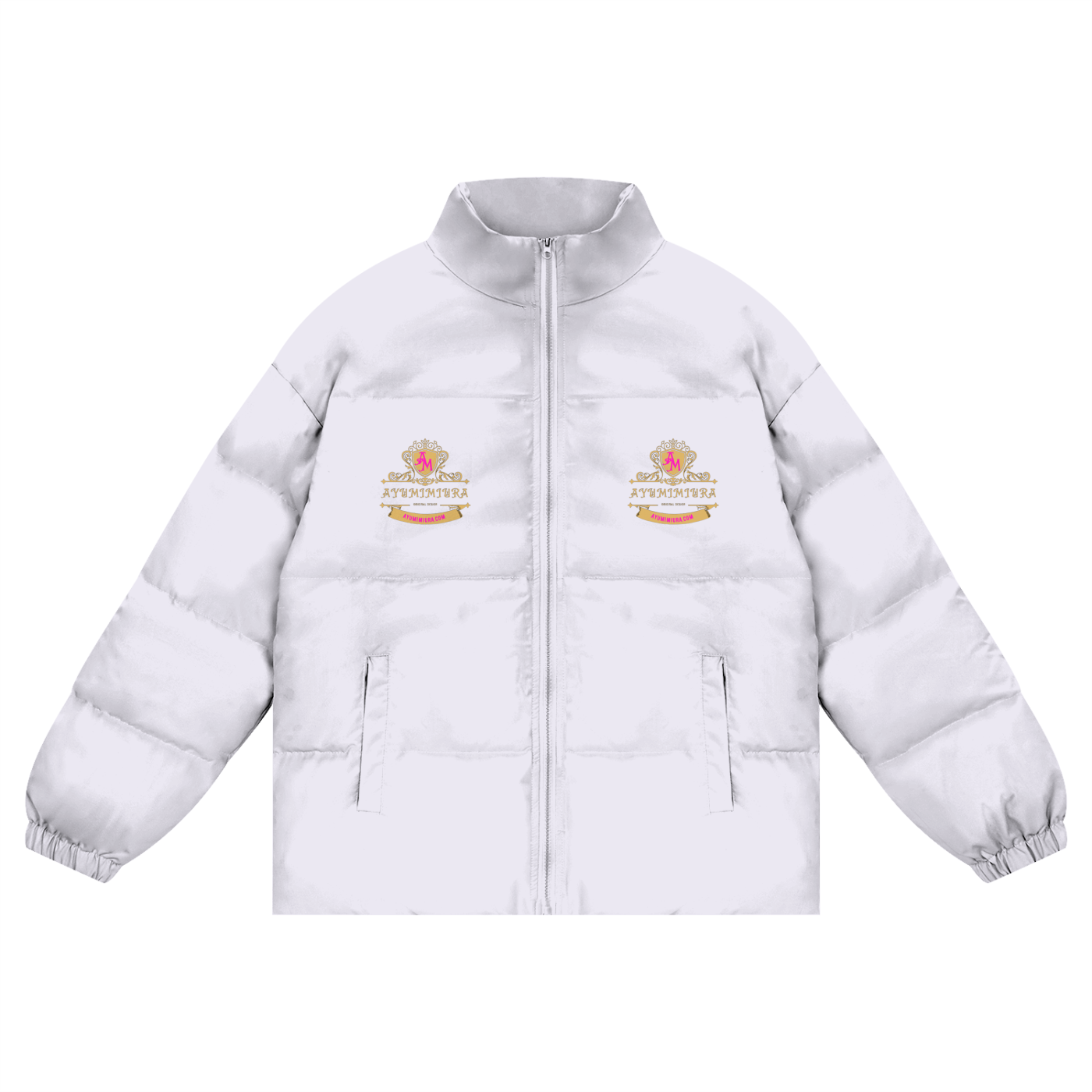 Unisex Zipper Puffer Coat