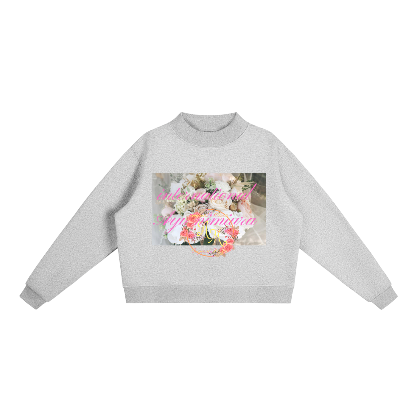 Essential Fleece Mock-Neck Crew Sweatshirt