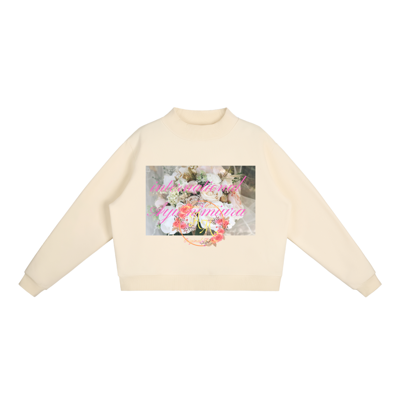 Essential Fleece Mock-Neck Crew Sweatshirt