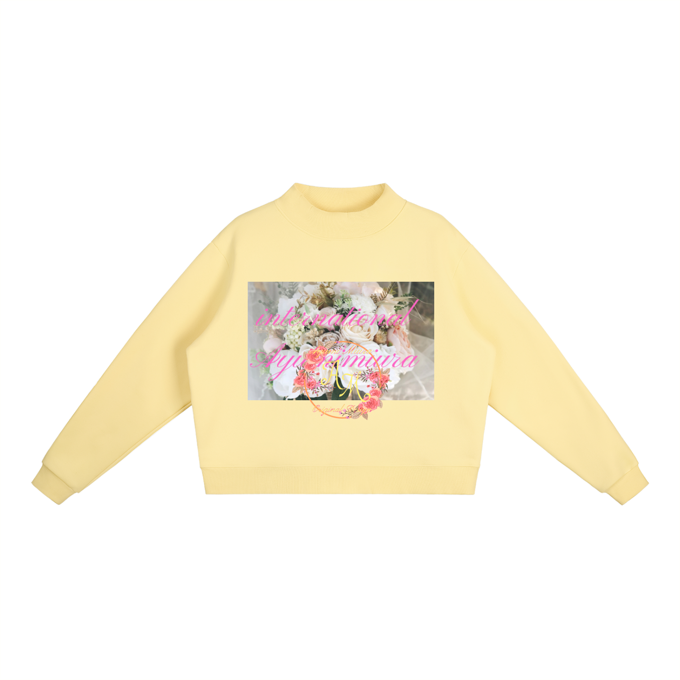 Essential Fleece Mock-Neck Crew Sweatshirt