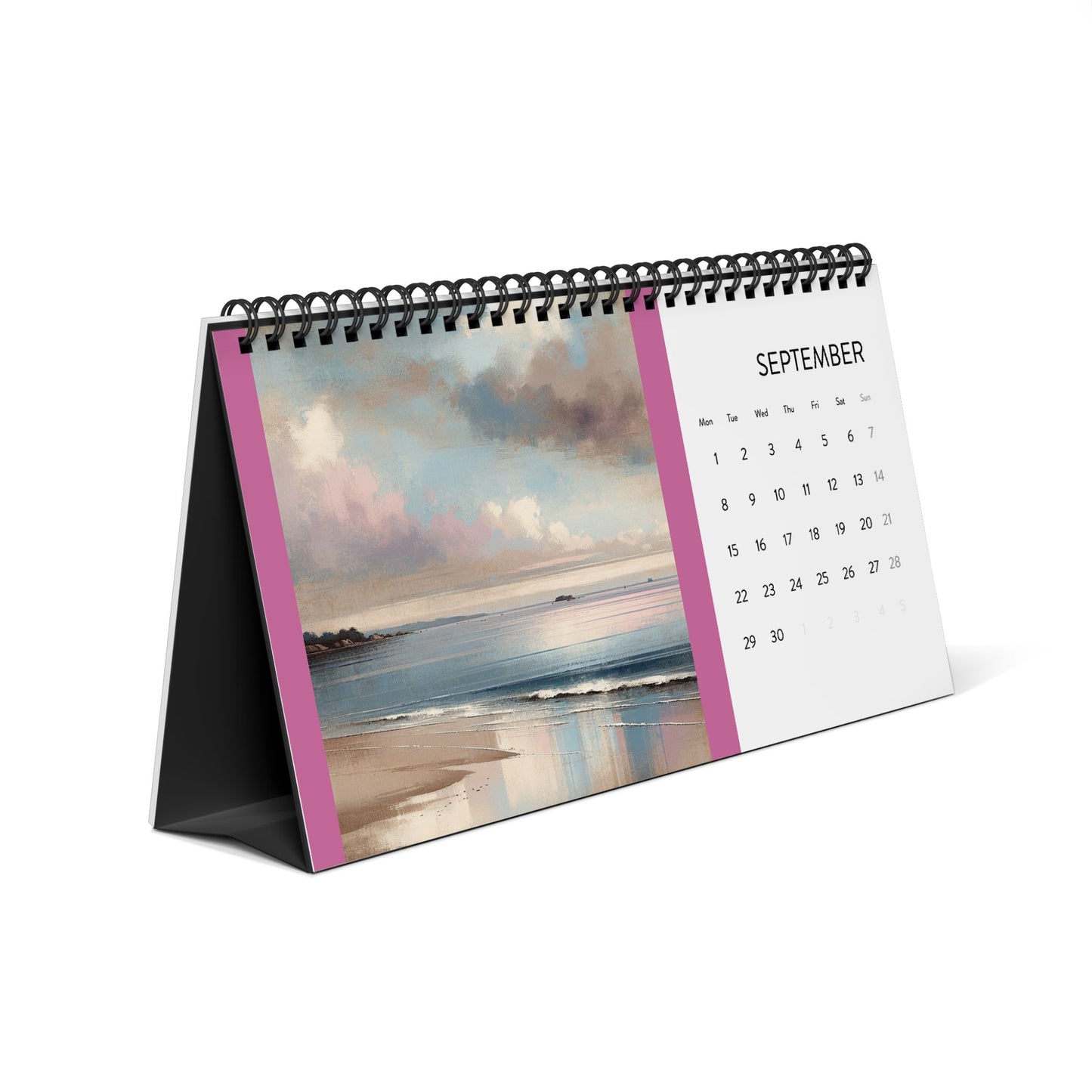 Simplex Desk Calendar (2025 grid)