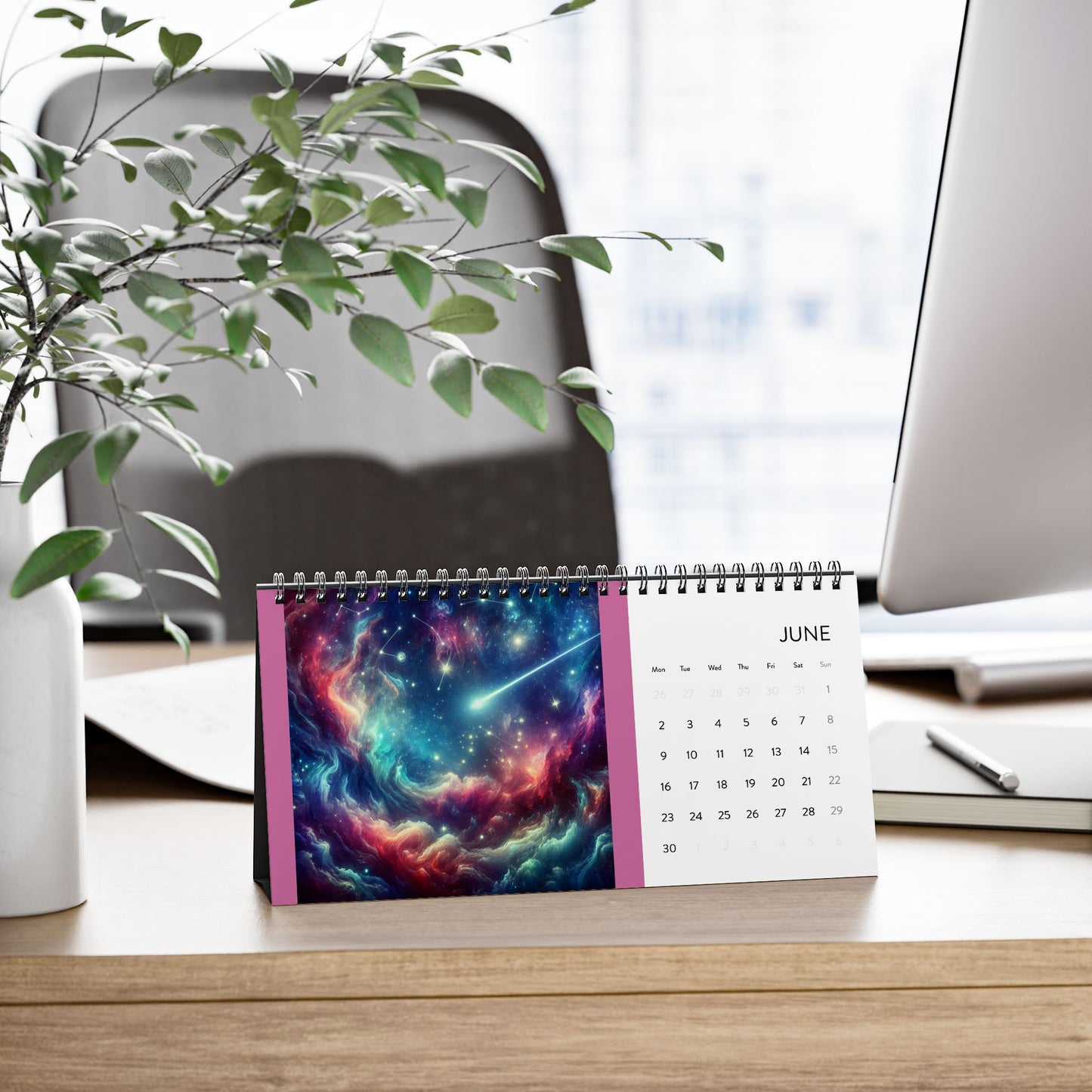 Simplex Desk Calendar (2025 grid)