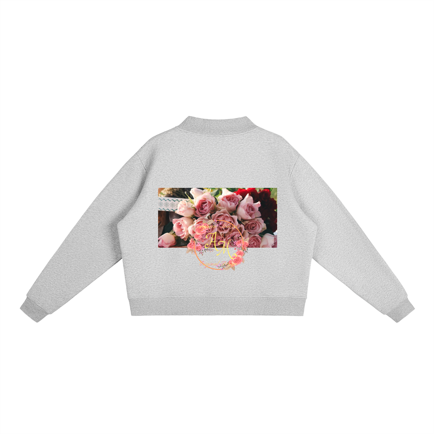 Essential Fleece Mock-Neck Crew Sweatshirt