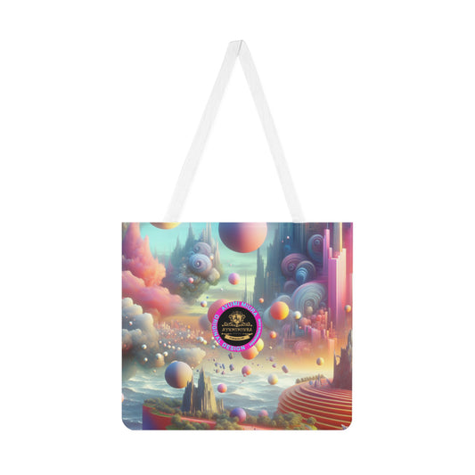 Cosmic Fantasy Shoulder Tote — Surreal Galaxy Art All-Over Print Tote
