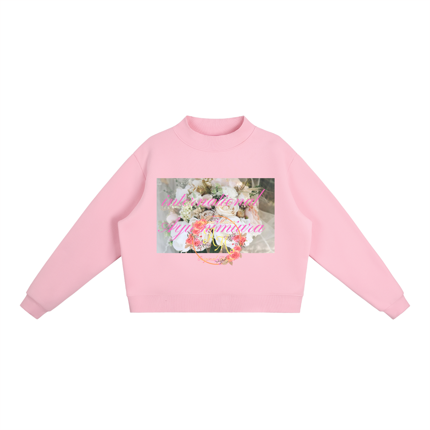 Essential Fleece Mock-Neck Crew Sweatshirt