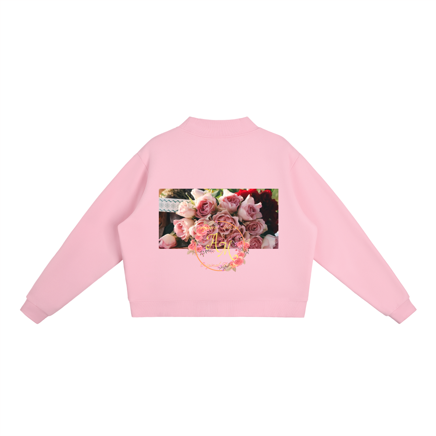 Essential Fleece Mock-Neck Crew Sweatshirt