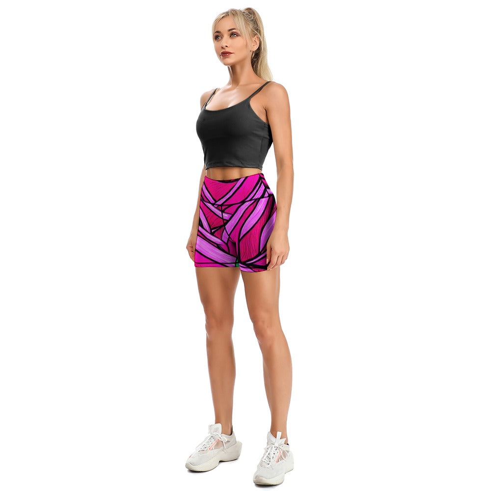 Women's Comfortable Skinny Sports Yoga Shorts