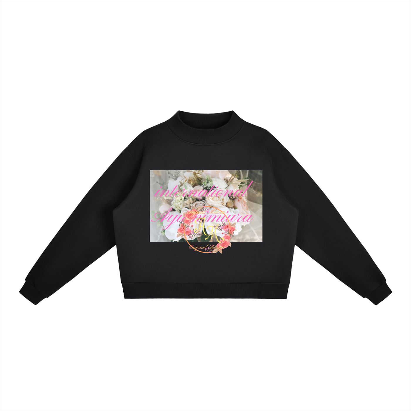 Essential Fleece Mock-Neck Crew Sweatshirt