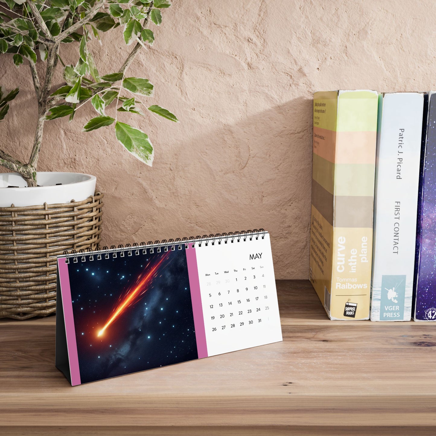 Simplex Desk Calendar (2025 grid)