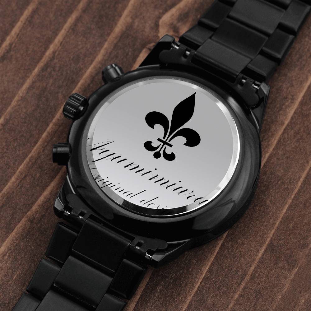 Seller Customized Black Chronograph Watch [SHOPIFY]