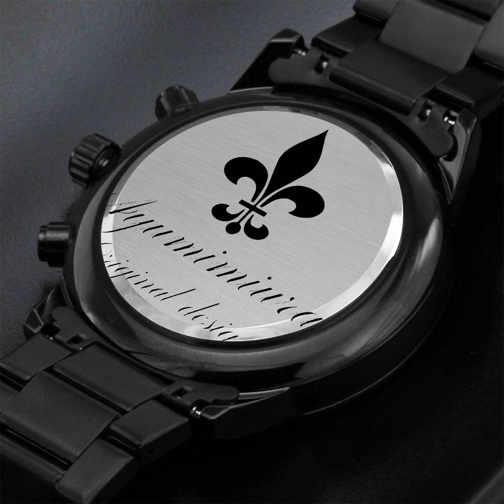 Seller Customized Black Chronograph Watch [SHOPIFY]