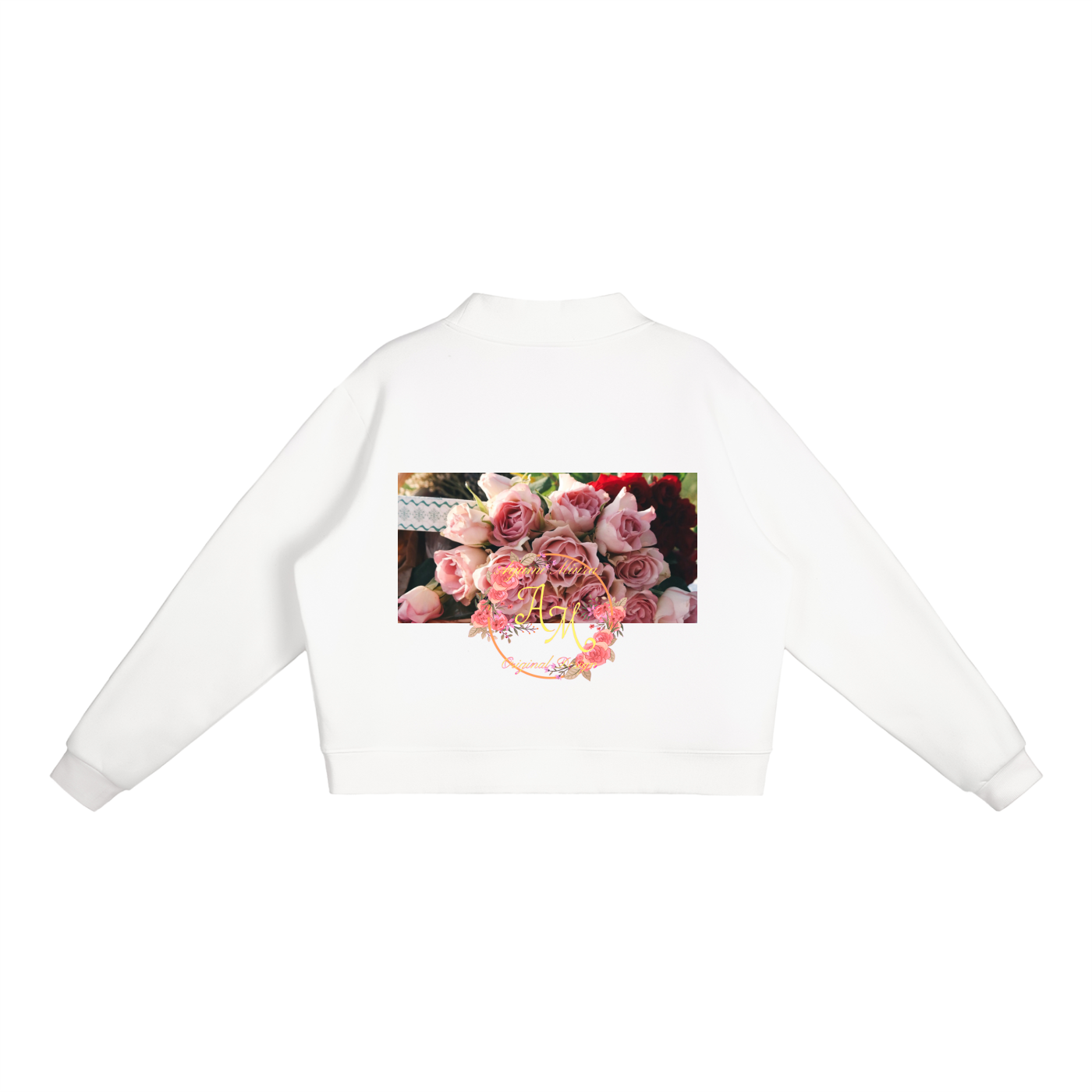 Essential Fleece Mock-Neck Crew Sweatshirt