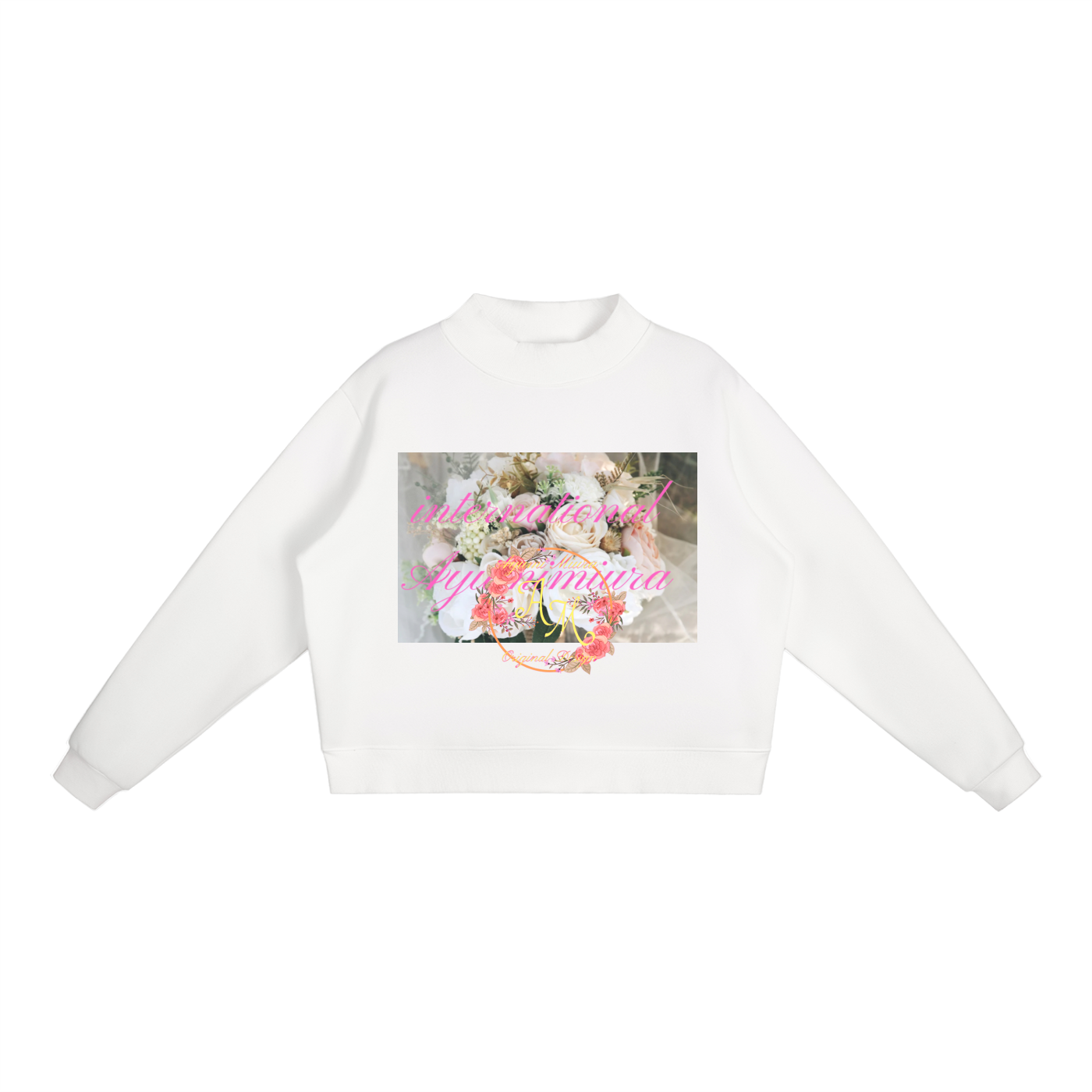 Essential Fleece Mock-Neck Crew Sweatshirt