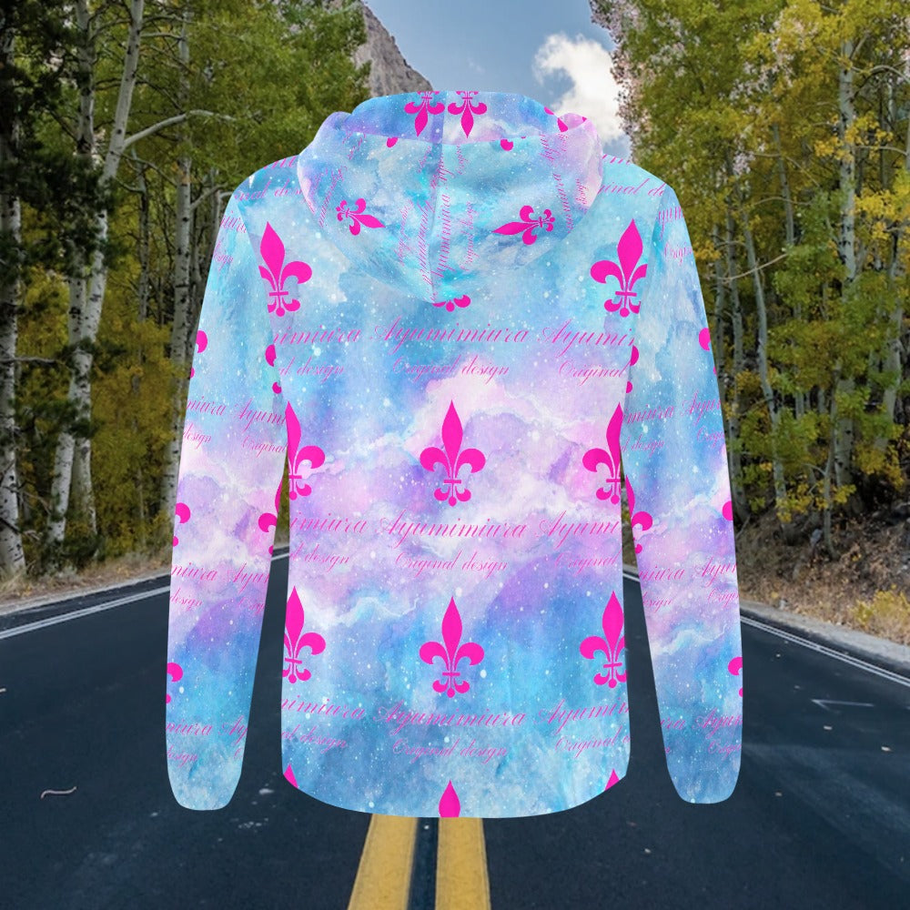 Women's All Over Print Full Zip Hoodie (Model H14)