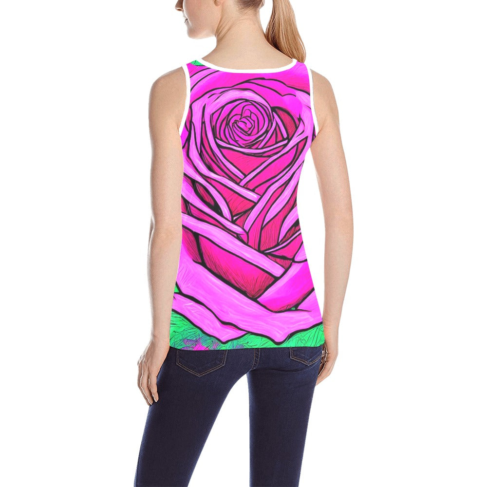 Women's All Over Print Tank Top (Model T43)