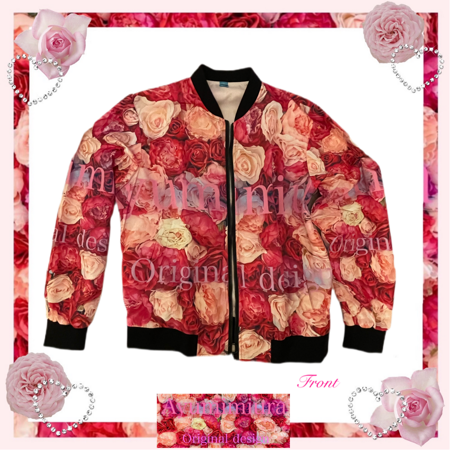 All Over Print Bomber Jacket for Women ( H19)