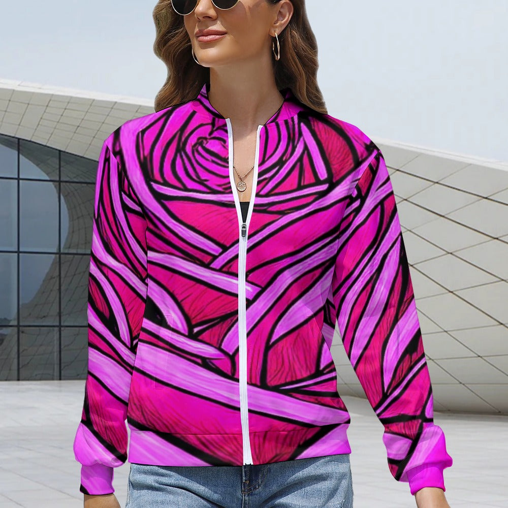 Women's Long Sleeve Zipper Jacket