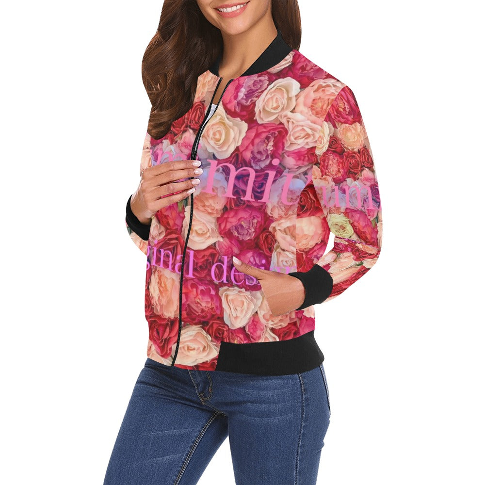 All Over Print Bomber Jacket for Women ( H19)